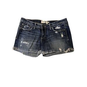 abercrombie & Fitch Distressed Jean Shorts Women's Size 6 Very good used conditi